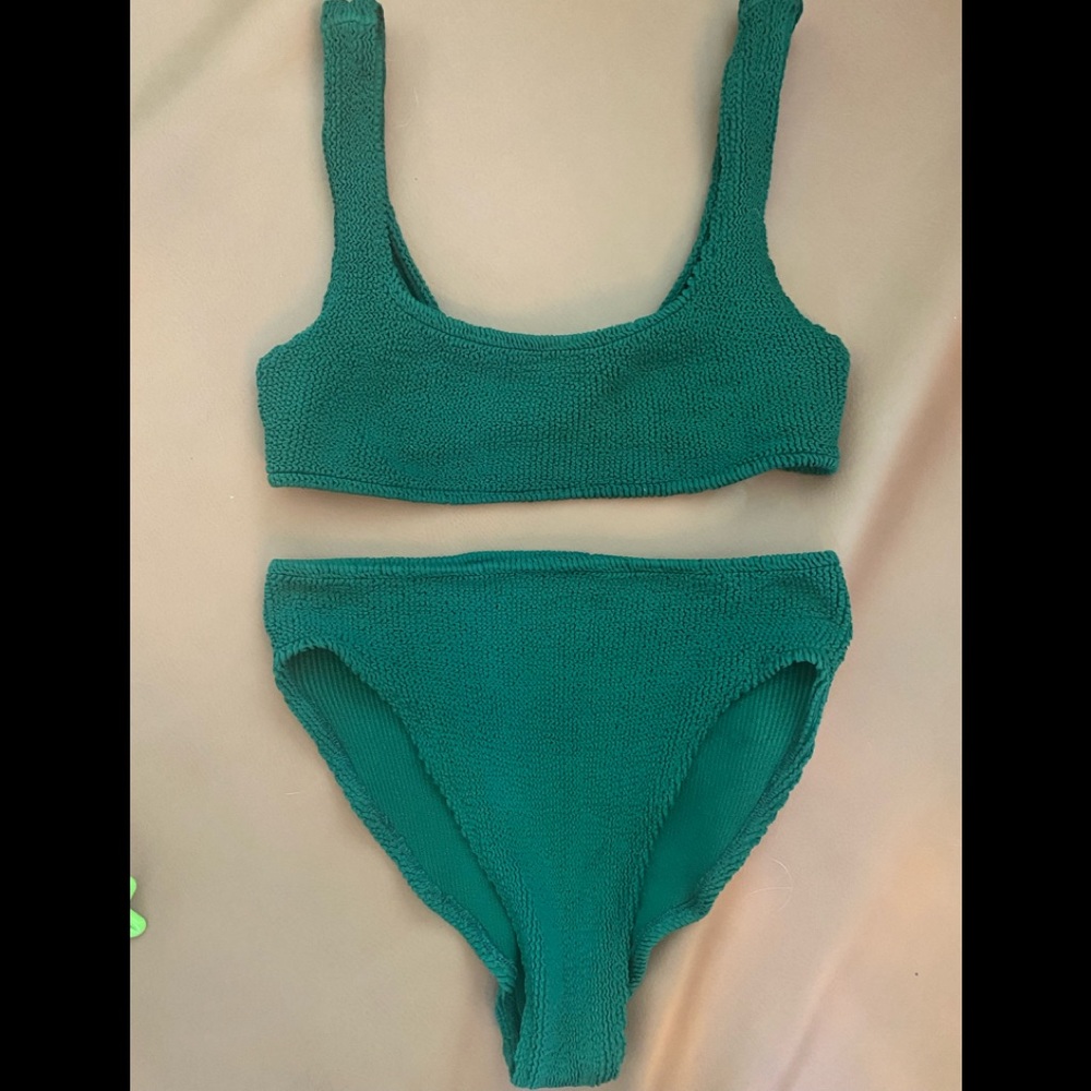 You Swim Aplomb High Waist Two Piece in Fern.